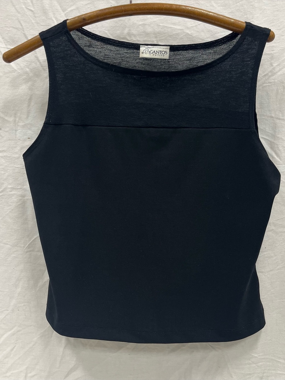 Gantos Petite Black Sleeveless Shell Top